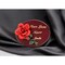 Wooden Wall Plaque With Ceramic Red Rose Flower 1.75 Inch Depth Gift
